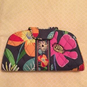 Vera Bradley Jazzy Bloom kiss n snap wallet